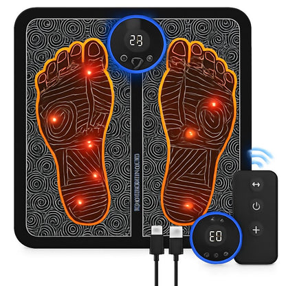 Rechargeable Electronic Foot Massager Pad for Relaxation and Wellness