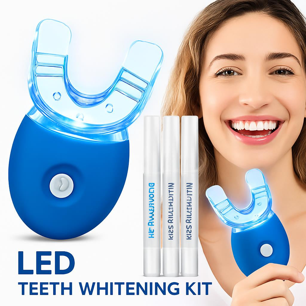 Eco-Friendly LED Teeth Whitening Kit with Reusable Mouthpiece