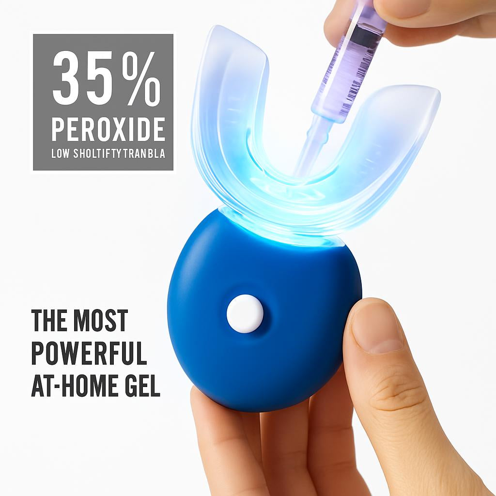 Eco-Friendly LED Teeth Whitening Kit with Reusable Mouthpiece