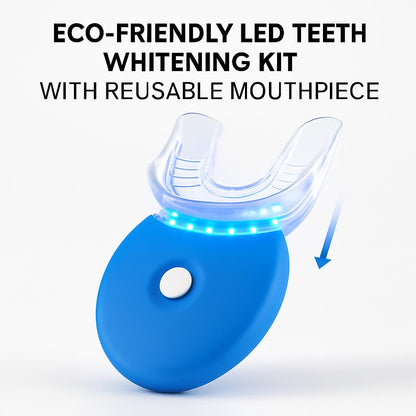 Eco-Friendly LED Teeth Whitening Kit with Reusable Mouthpiece