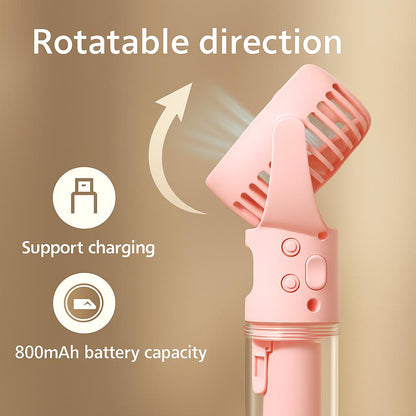 Portable Spray Fan with Misting Function for Instant Cooling