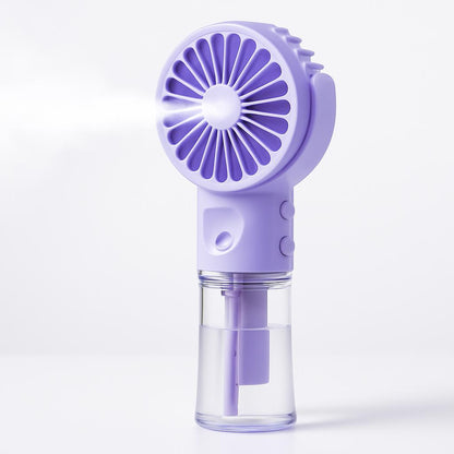 Portable Spray Fan with Misting Function for Instant Cooling