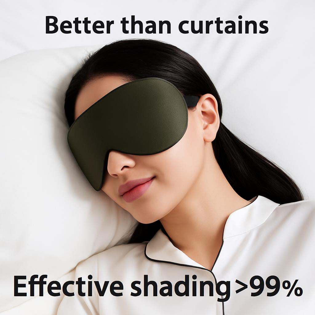 Eco-Friendly Contoured Sleep Mask for Enhanced Sleep Quality