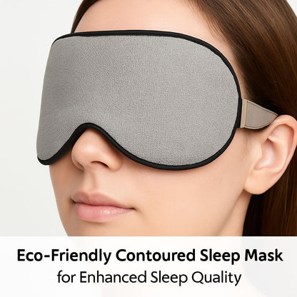 Eco-Friendly Contoured Sleep Mask for Enhanced Sleep Quality