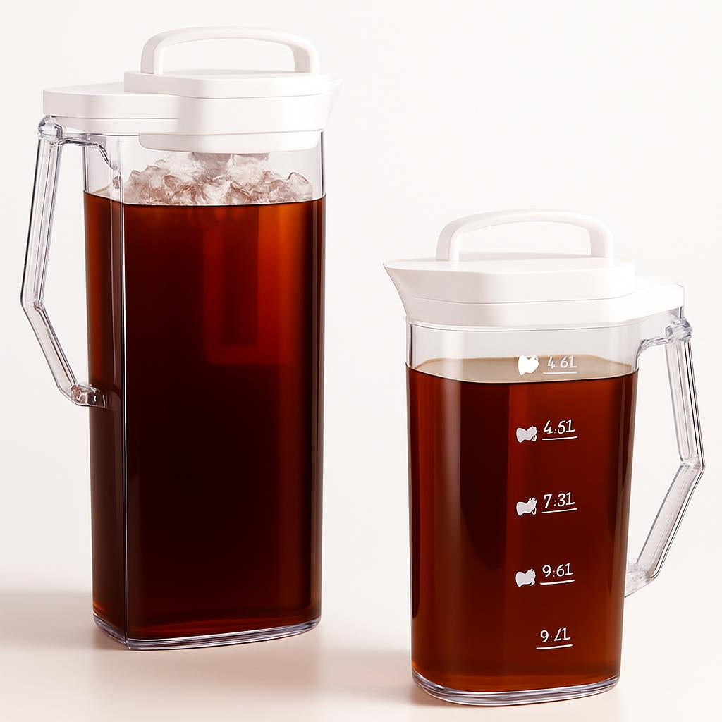 Eco-Friendly Reusable Beverage Pitcher with Measurement Markings