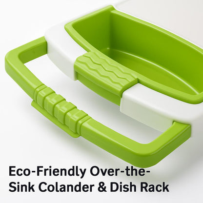 Eco-Friendly Over-the-Sink Colander & Dish Rack