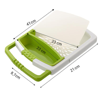 Eco-Friendly Over-the-Sink Colander & Dish Rack