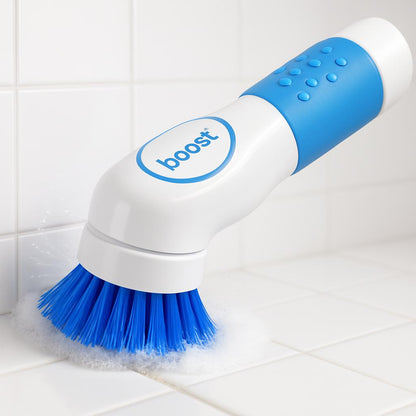 Eco-Friendly Electric Cleaning Brush in White and Blue