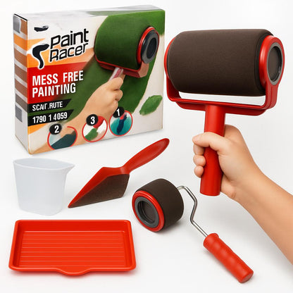 Eco-Friendly Paint Roller Set with Reusable Foam Rollers