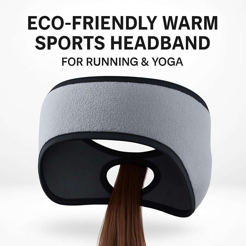 Eco-Friendly Warm Sports Headband for Running & Yoga