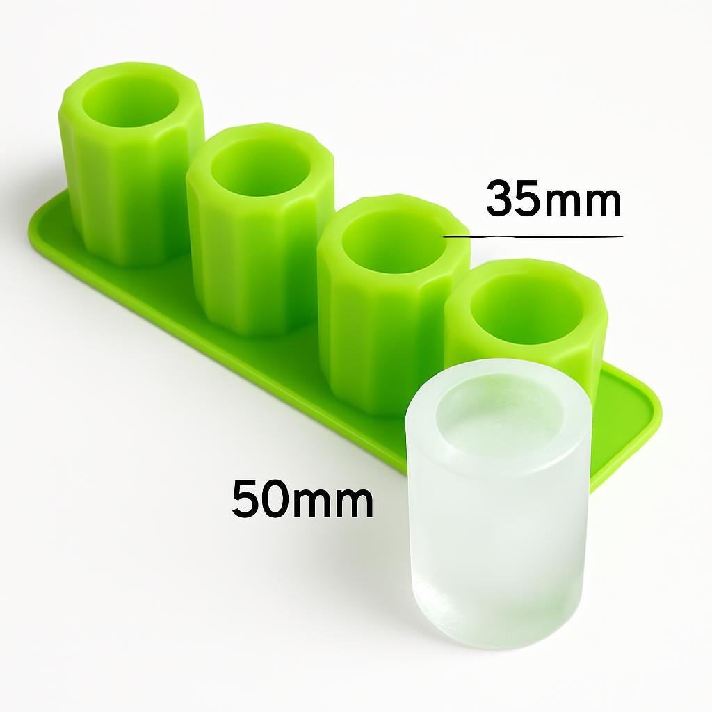 Eco-Friendly Silicone Ice Shot Glass Mold - Reusable & Sustainable