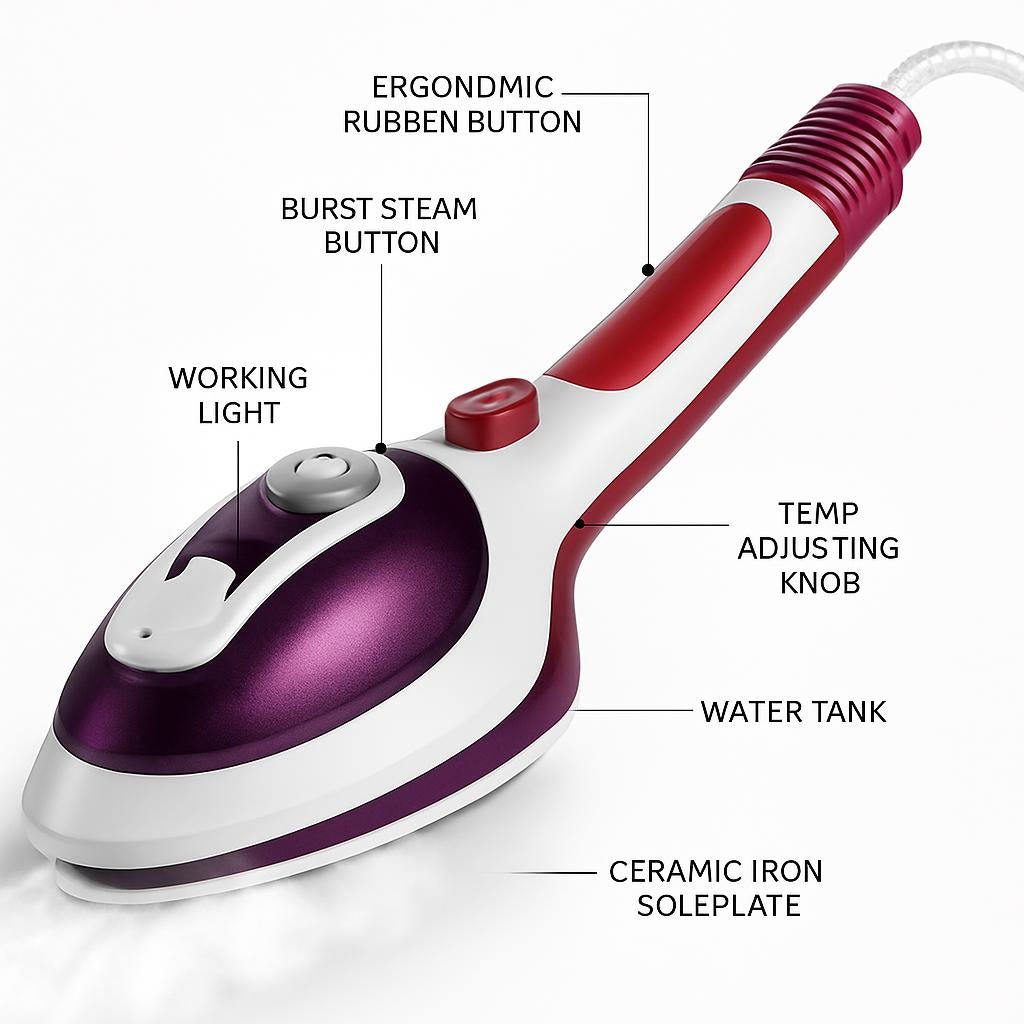 Eco-Friendly Handheld Garment Steamer for Sustainable Fabric Care