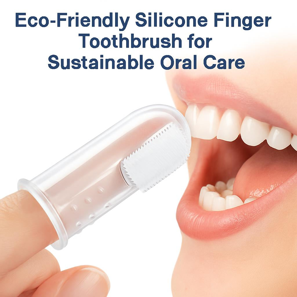 Eco-Friendly Silicone Finger Toothbrush for Sustainable Oral Care