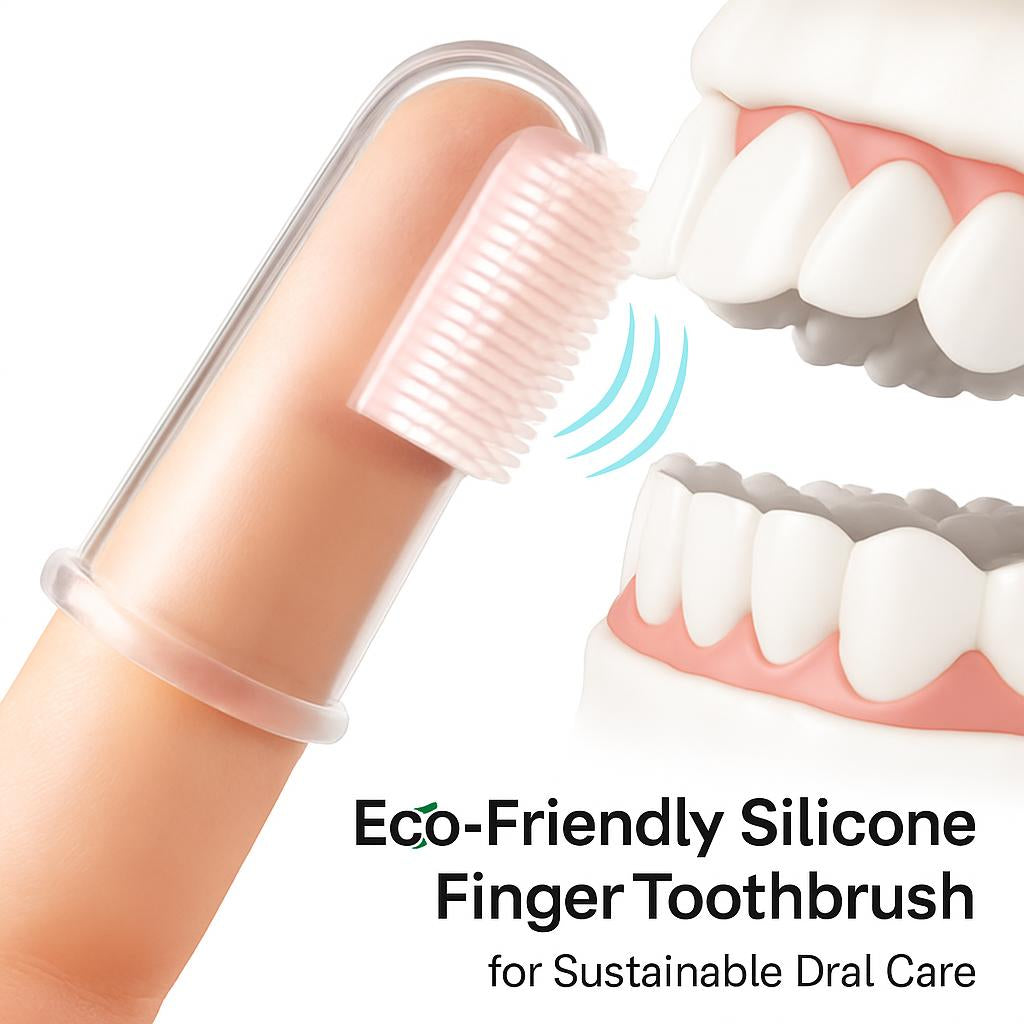 Eco-Friendly Silicone Finger Toothbrush for Sustainable Oral Care