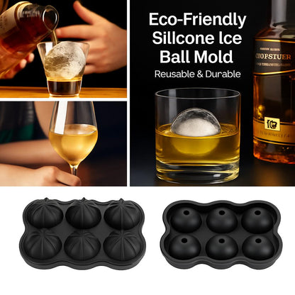 Eco-Friendly Silicone Ice Ball Mold - Reusable & Durable