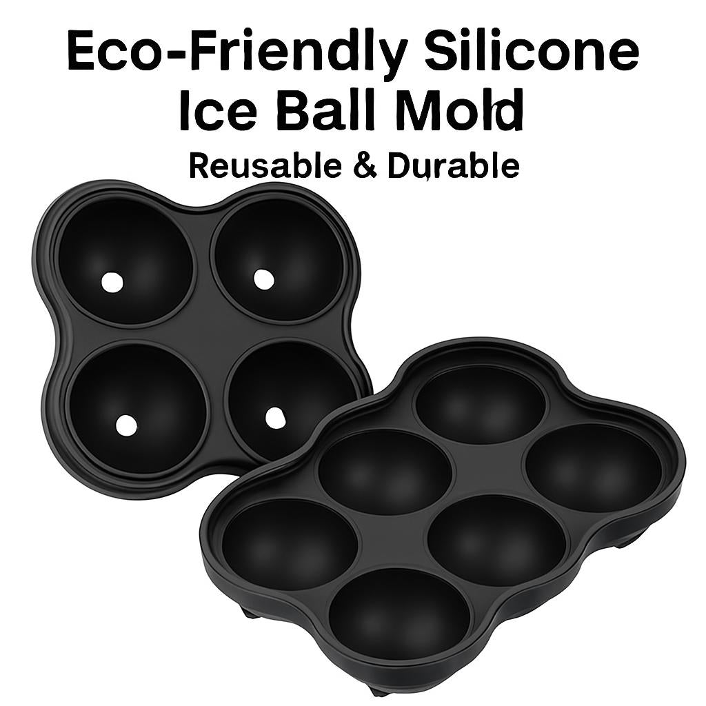 Eco-Friendly Silicone Ice Ball Mold - Reusable & Durable