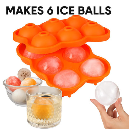 Eco-Friendly Silicone Ice Ball Mold - Reusable & Durable
