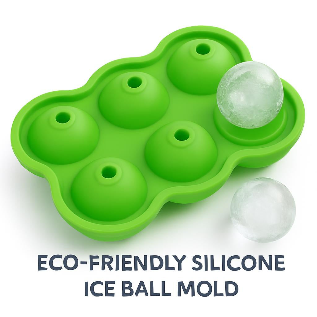 Eco-Friendly Silicone Ice Ball Mold - Reusable & Durable