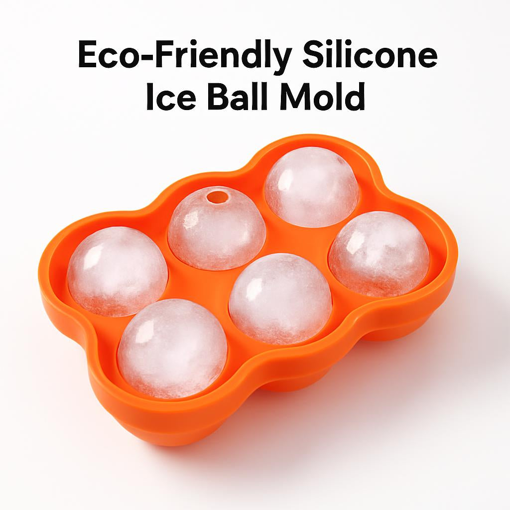 Eco-Friendly Silicone Ice Ball Mold - Reusable & Durable