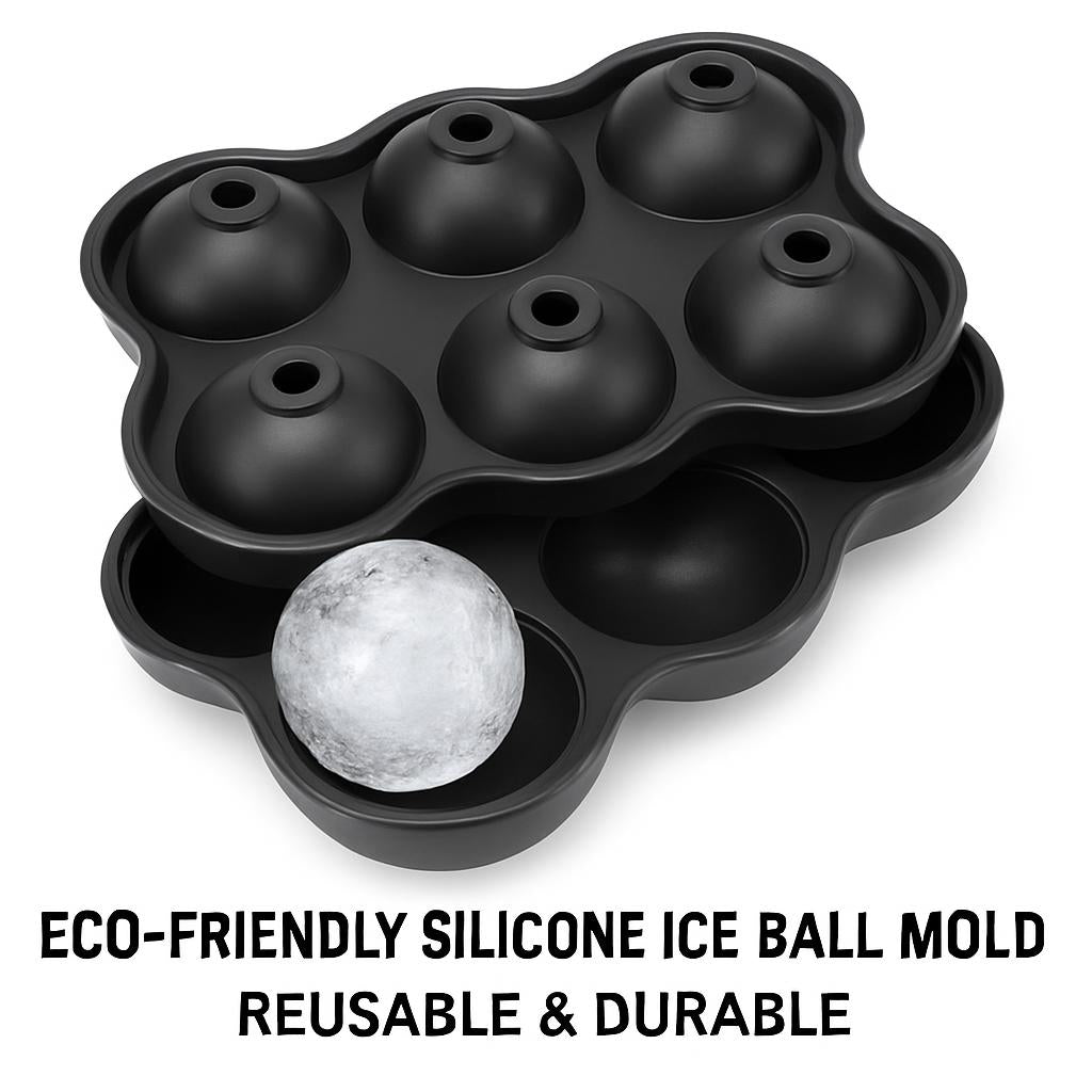 Eco-Friendly Silicone Ice Ball Mold - Reusable & Durable