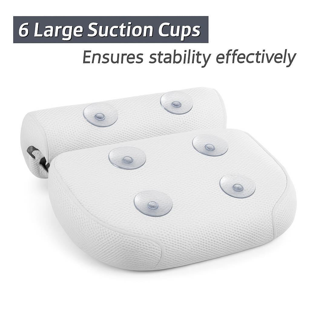 Luxurious Eco-Friendly Bath Pillow with Suction Cups