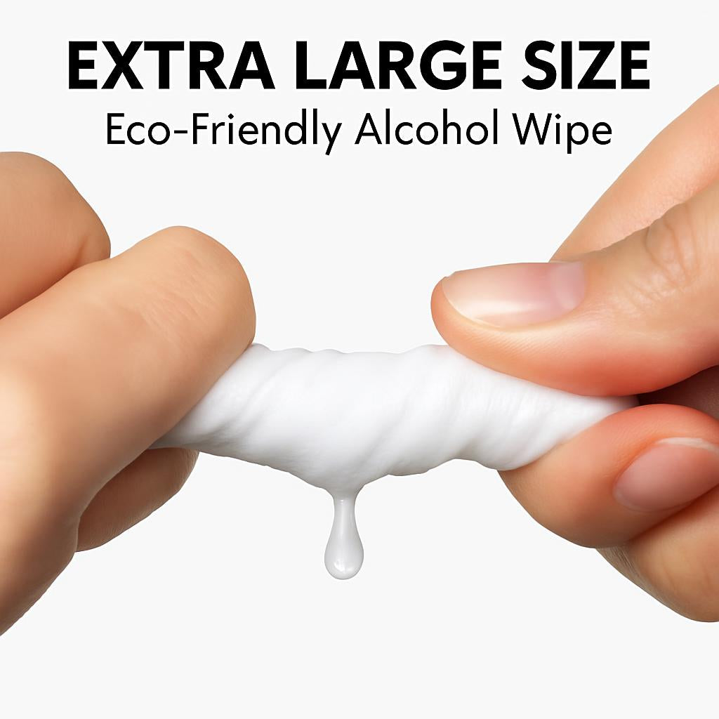 Eco-Friendly Alcohol Wipes - Portable Disinfectant Solution