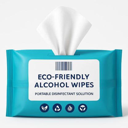 Eco-Friendly Alcohol Wipes - Portable Disinfectant Solution