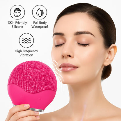 Eco-Friendly Silicone Facial Cleansing Brush - Reusable & Durable