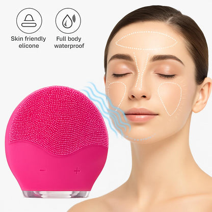 Eco-Friendly Silicone Facial Cleansing Brush - Reusable & Durable