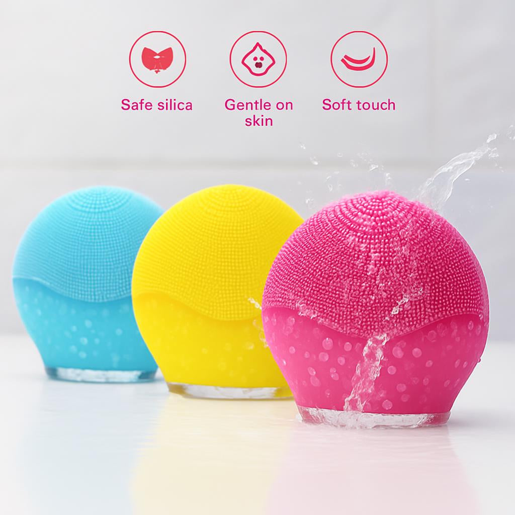 Eco-Friendly Silicone Facial Cleansing Brush - Reusable & Durable