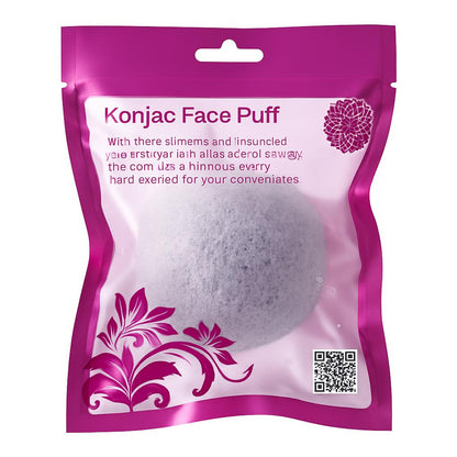 Natural Konjac Face Puff - Biodegradable Facial Cleansing Sponge
