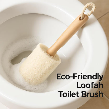 Eco-Friendly Loofah Toilet Brush