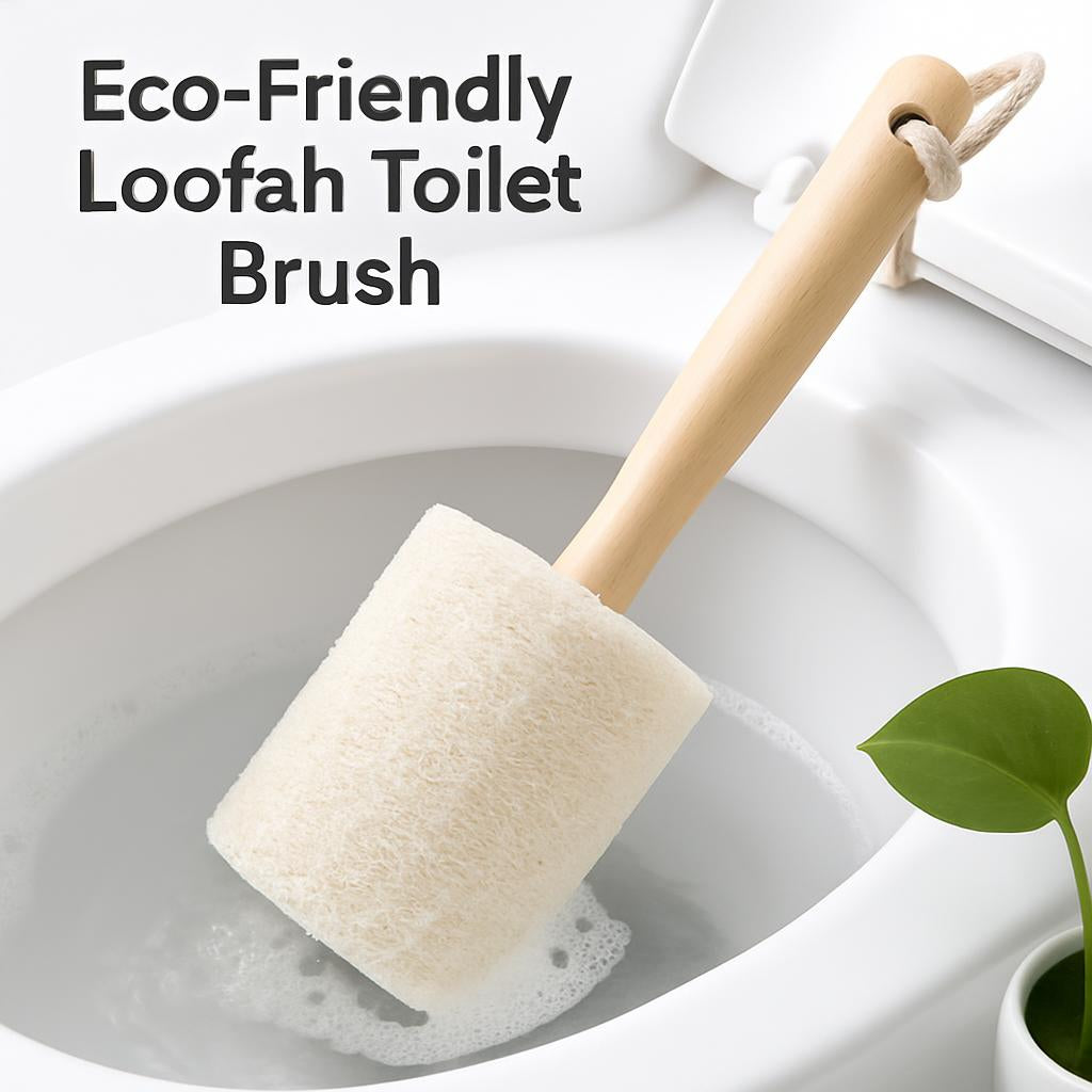Eco-Friendly Loofah Toilet Brush