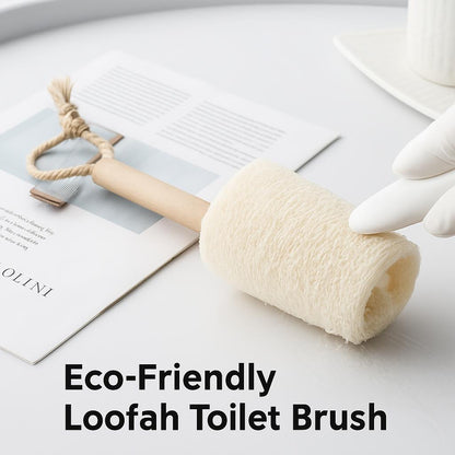 Eco-Friendly Loofah Toilet Brush