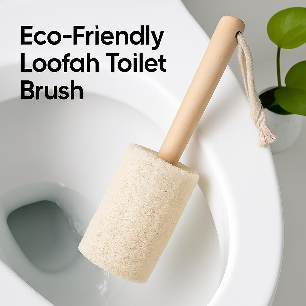 Eco-Friendly Loofah Toilet Brush