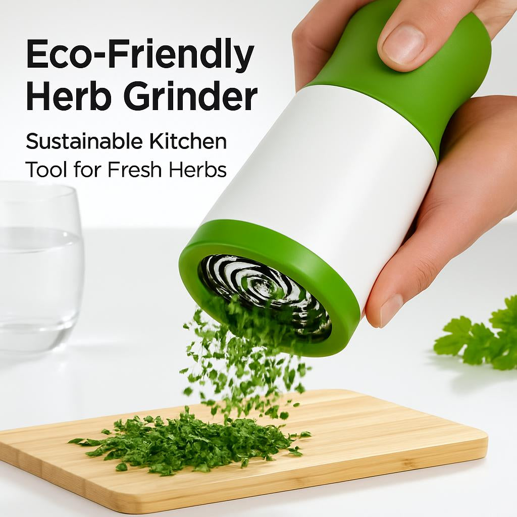 Eco-Friendly Herb Grinder - Sustainable Kitchen Tool for Fresh Herbs