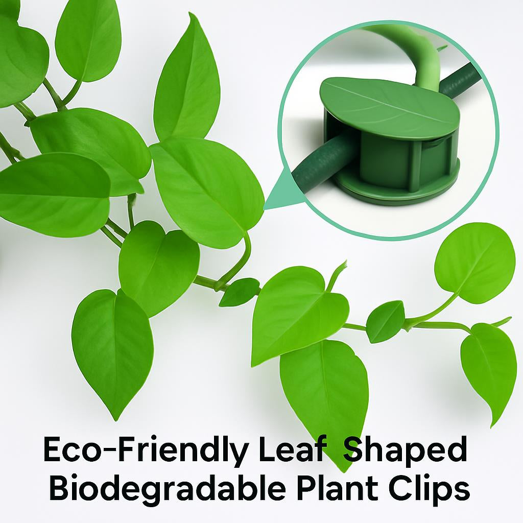 Eco-Friendly Leaf-Shaped Biodegradable Plant Clips