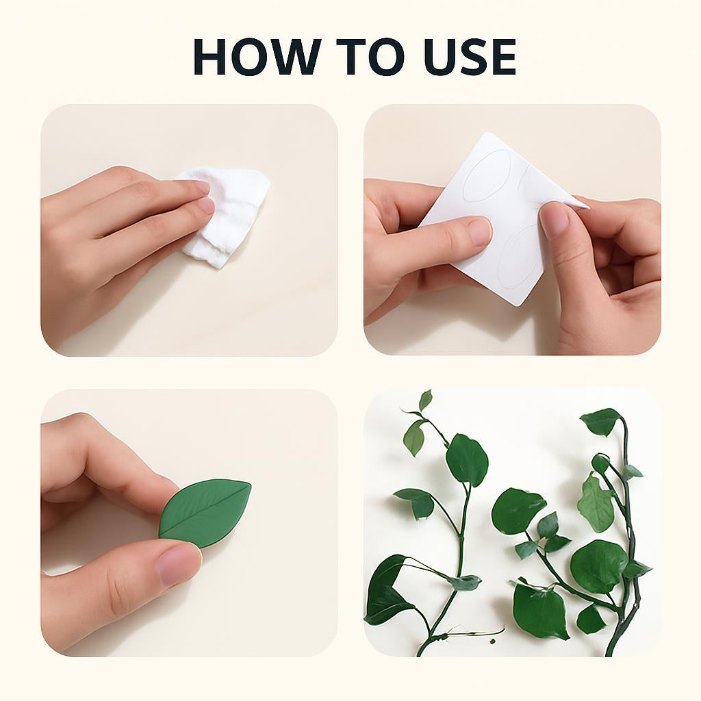 Eco-Friendly Leaf-Shaped Biodegradable Plant Clips