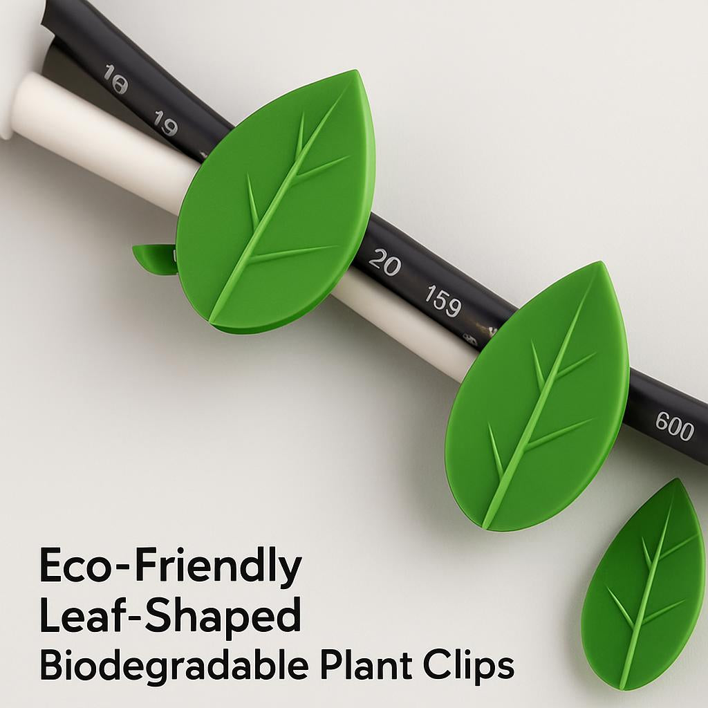 Eco-Friendly Leaf-Shaped Biodegradable Plant Clips