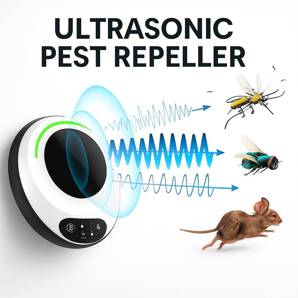 Ultrasonic Pest Repeller - Eco-Friendly, Chemical-Free Solution