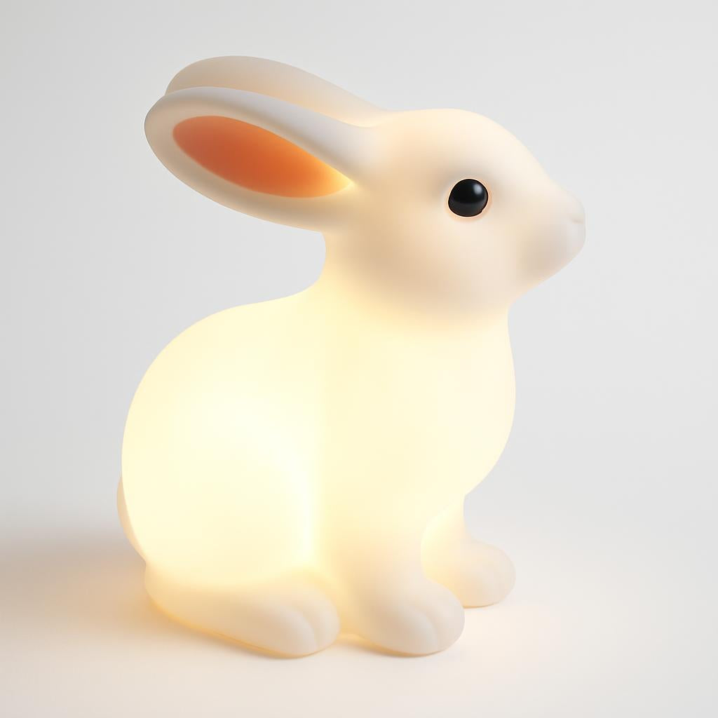 Eco-Friendly Rabbit Night Light with Energy-Efficient LED