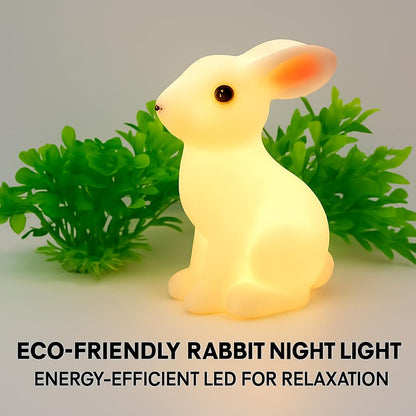 Eco-Friendly Rabbit Night Light - Energy-Efficient LED for Relaxation