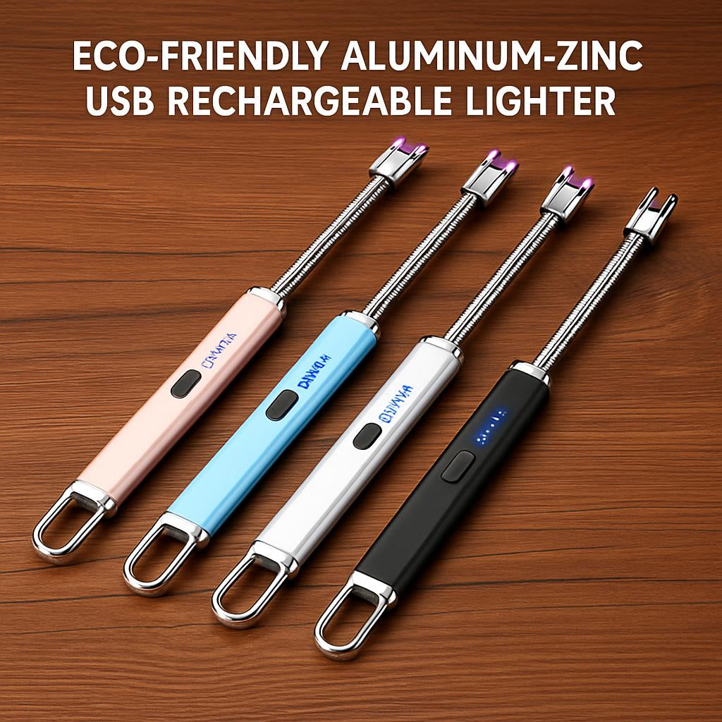 Eco-Friendly Aluminum-Zinc USB Rechargeable Lighter