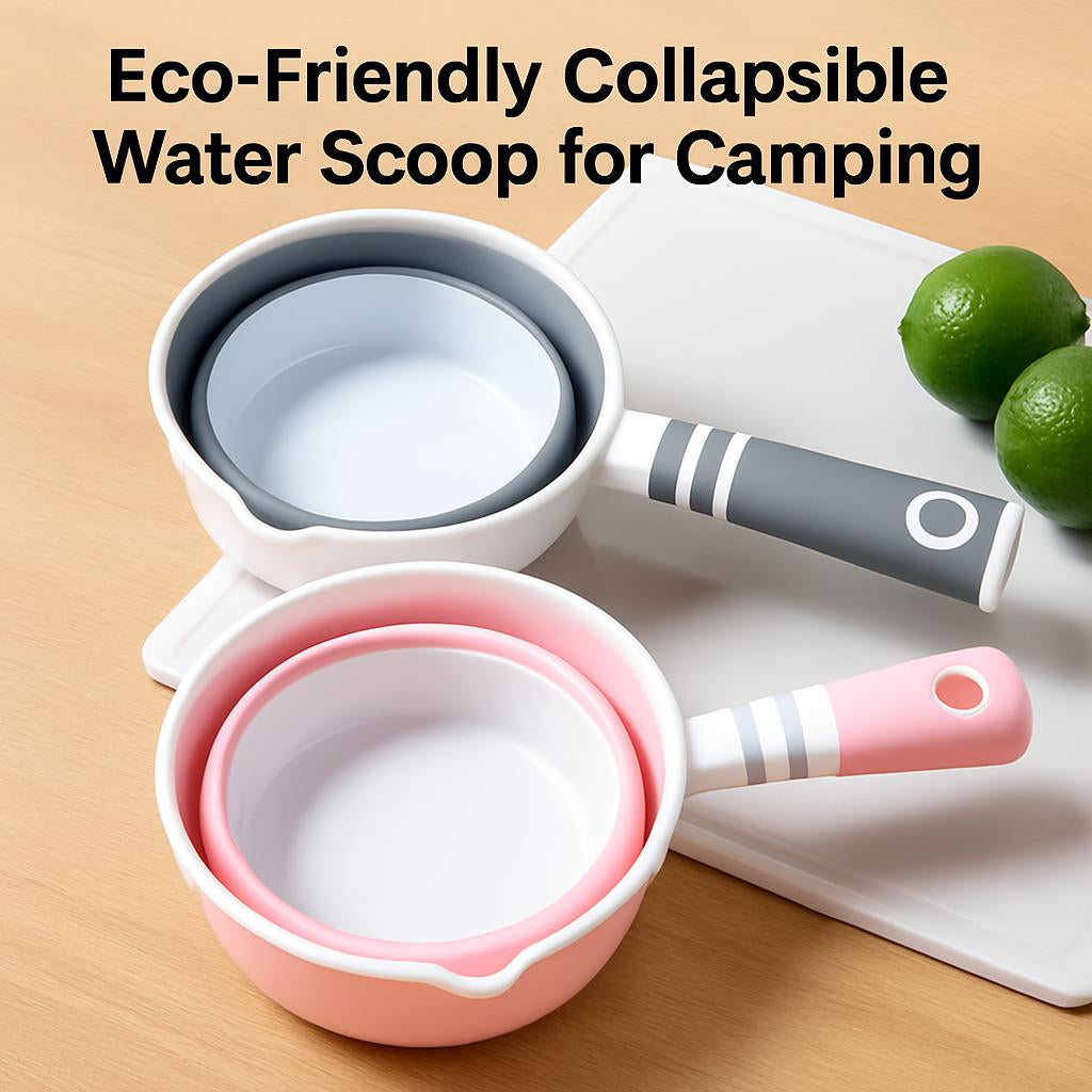 Eco-Friendly Collapsible Water Scoop for Camping