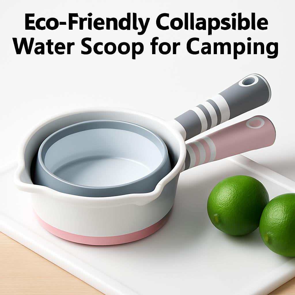 Eco-Friendly Collapsible Water Scoop for Camping