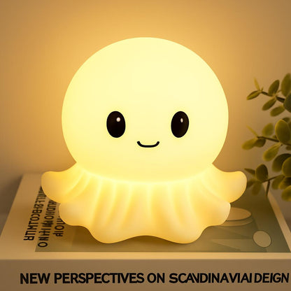 Soft Yellow Glow Octopus Night Light