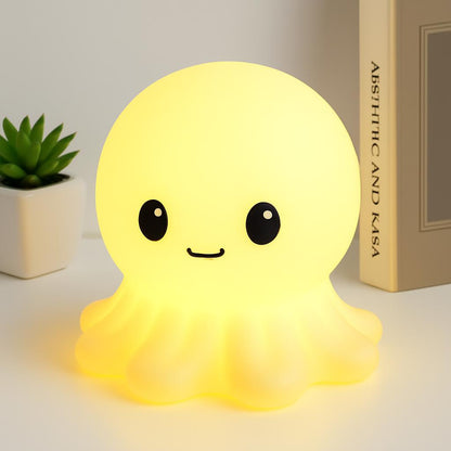 Soft Yellow Glow Octopus Night Light