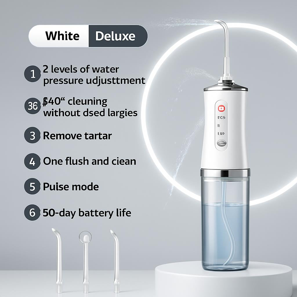 Eco-Friendly Portable Water Flosser for Sustainable Oral Care