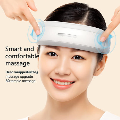Light Blue Curved Head Massager for Relaxation and Wellness