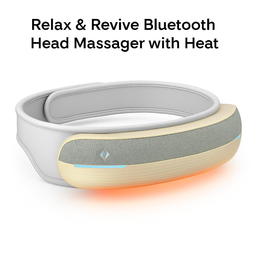 Relax & Revive Bluetooth Head Massager with Heat
